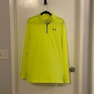 Under Armour Yellow 1/4 Zip Long Sleeve